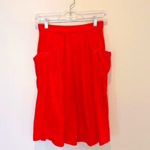 Anthropologie Odille Cotton Linen Skirt